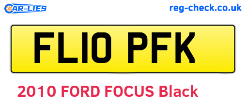 FL10PFK are the vehicle registration plates.