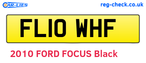 FL10WHF are the vehicle registration plates.