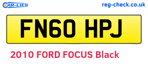 FN60HPJ are the vehicle registration plates.