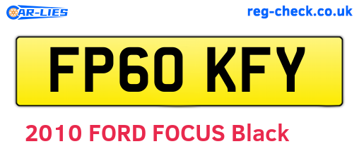 FP60KFY are the vehicle registration plates.