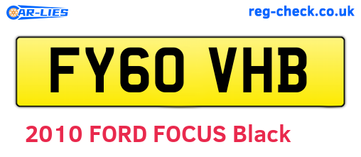 FY60VHB are the vehicle registration plates.