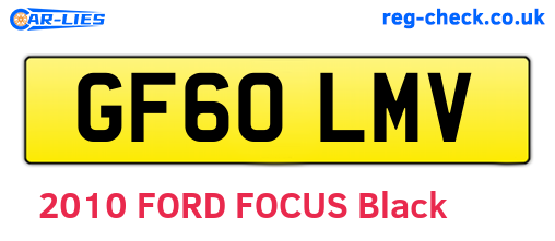 GF60LMV are the vehicle registration plates.