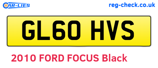 GL60HVS are the vehicle registration plates.