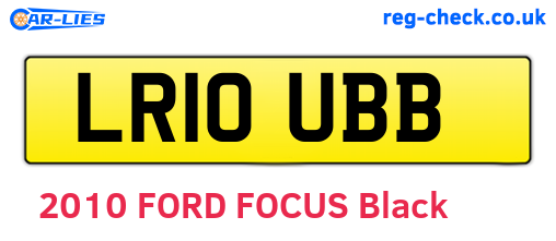 LR10UBB are the vehicle registration plates.