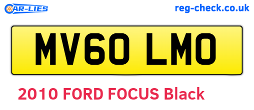 MV60LMO are the vehicle registration plates.