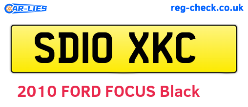 SD10XKC are the vehicle registration plates.
