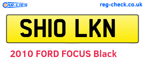 SH10LKN are the vehicle registration plates.