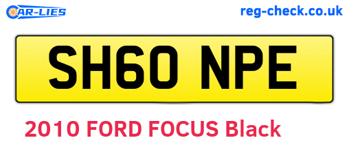 SH60NPE are the vehicle registration plates.