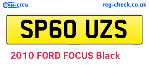 SP60UZS are the vehicle registration plates.