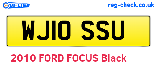 WJ10SSU are the vehicle registration plates.
