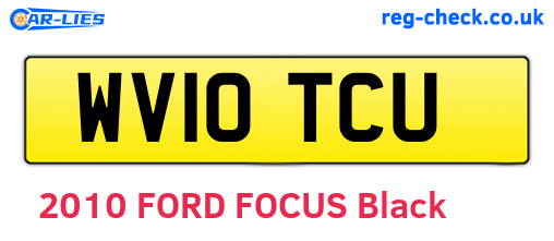 WV10TCU are the vehicle registration plates.