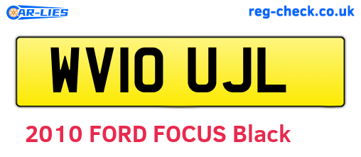 WV10UJL are the vehicle registration plates.
