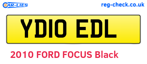 YD10EDL are the vehicle registration plates.