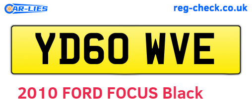YD60WVE are the vehicle registration plates.