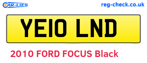 YE10LND are the vehicle registration plates.