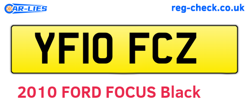 YF10FCZ are the vehicle registration plates.