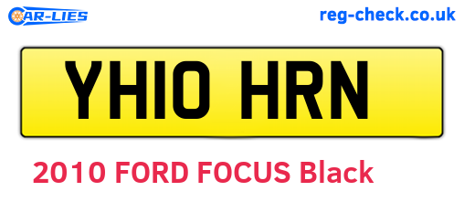 YH10HRN are the vehicle registration plates.