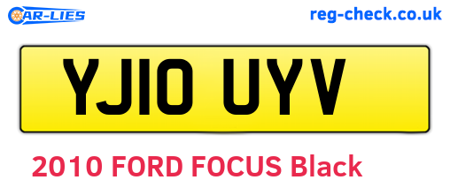YJ10UYV are the vehicle registration plates.