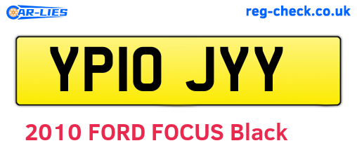 YP10JYY are the vehicle registration plates.