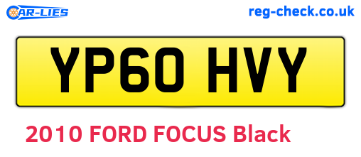 YP60HVY are the vehicle registration plates.