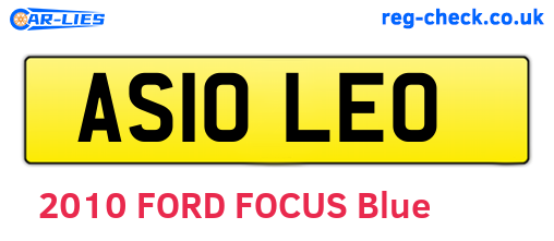 AS10LEO are the vehicle registration plates.