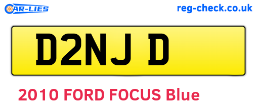 D2NJD are the vehicle registration plates.