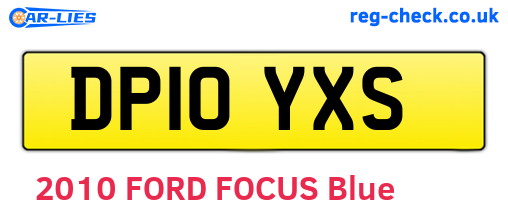 DP10YXS are the vehicle registration plates.