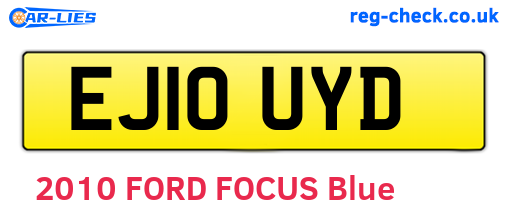 EJ10UYD are the vehicle registration plates.