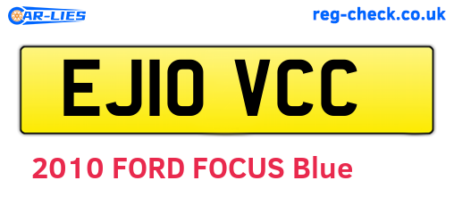 EJ10VCC are the vehicle registration plates.