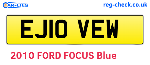 EJ10VEW are the vehicle registration plates.