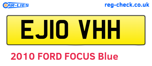 EJ10VHH are the vehicle registration plates.