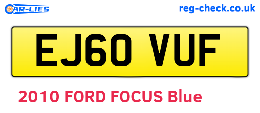 EJ60VUF are the vehicle registration plates.