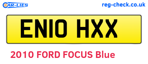 EN10HXX are the vehicle registration plates.