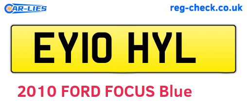 EY10HYL are the vehicle registration plates.
