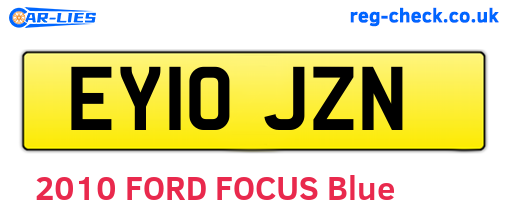 EY10JZN are the vehicle registration plates.