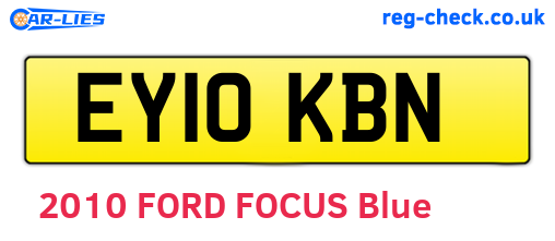 EY10KBN are the vehicle registration plates.