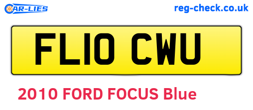 FL10CWU are the vehicle registration plates.