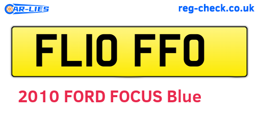 FL10FFO are the vehicle registration plates.
