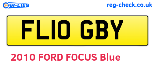 FL10GBY are the vehicle registration plates.