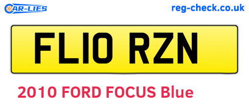 FL10RZN are the vehicle registration plates.