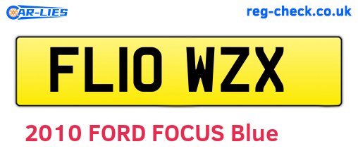 FL10WZX are the vehicle registration plates.