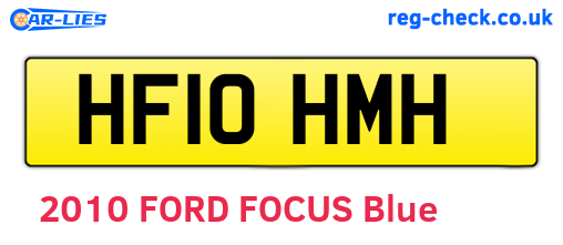 HF10HMH are the vehicle registration plates.