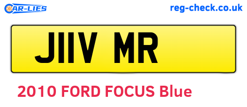J11VMR are the vehicle registration plates.