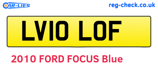 LV10LOF are the vehicle registration plates.