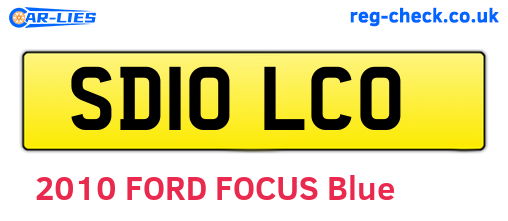 SD10LCO are the vehicle registration plates.
