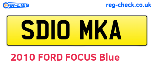 SD10MKA are the vehicle registration plates.