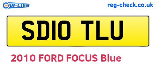 SD10TLU are the vehicle registration plates.