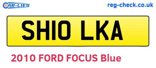 SH10LKA are the vehicle registration plates.
