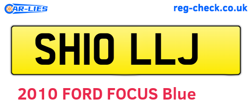 SH10LLJ are the vehicle registration plates.