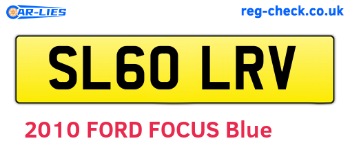 SL60LRV are the vehicle registration plates.